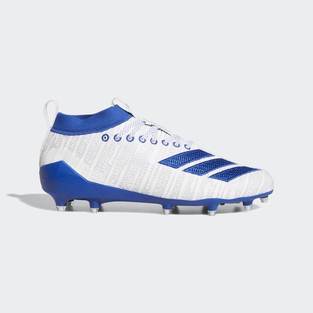Ghete Fotbal Adidas adizero 8.0 Barbati Romania - Albi/Albastru Regal G27955